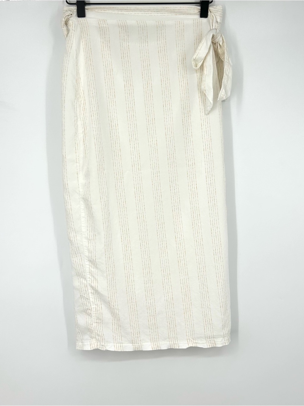 Summersalt Sarong Wrap Skirt Cover-Up Ivory Striped